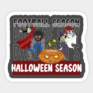 Football Season- Halloween Season Sticker